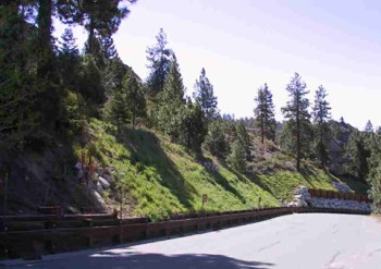 After Cave Rock erosion control and steep slope stabilization